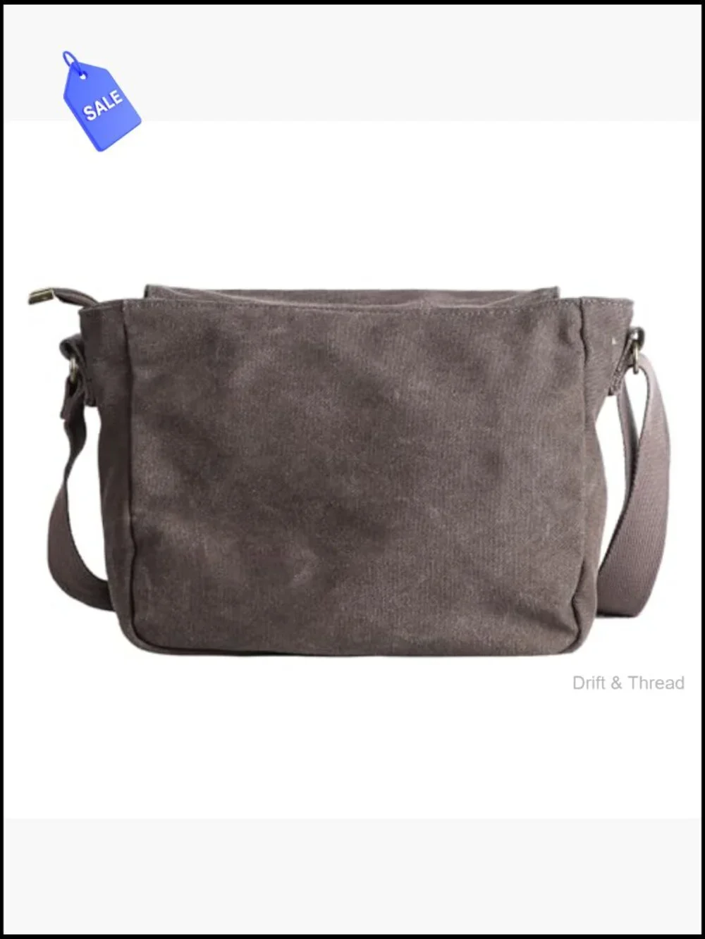 Vintage Canvas Messenger Bag Crossbody Satchel Tablet Laptop Bag Unisex